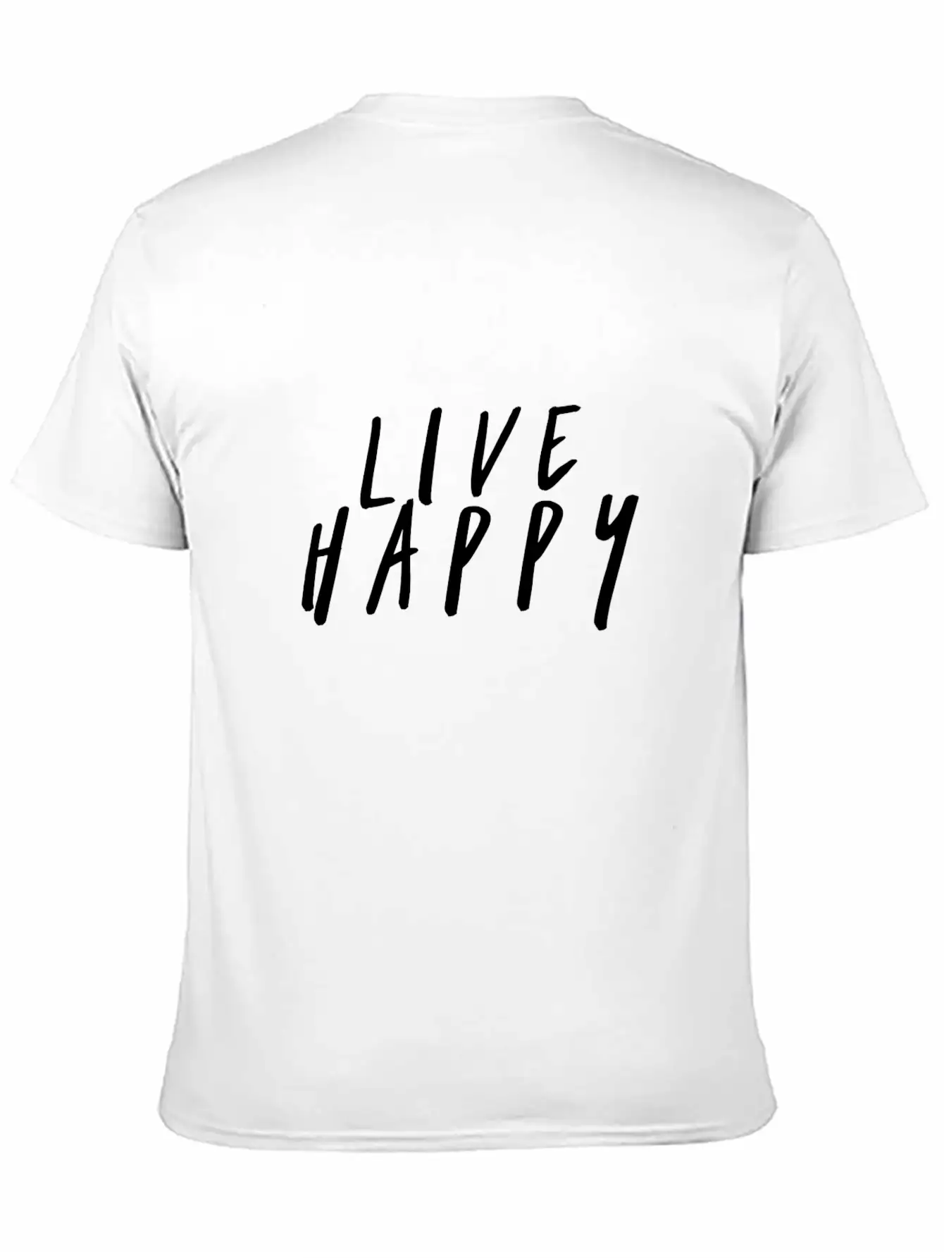 Live Happy Unisex Casual T-Shirt – Clean Design For Daily Comfort