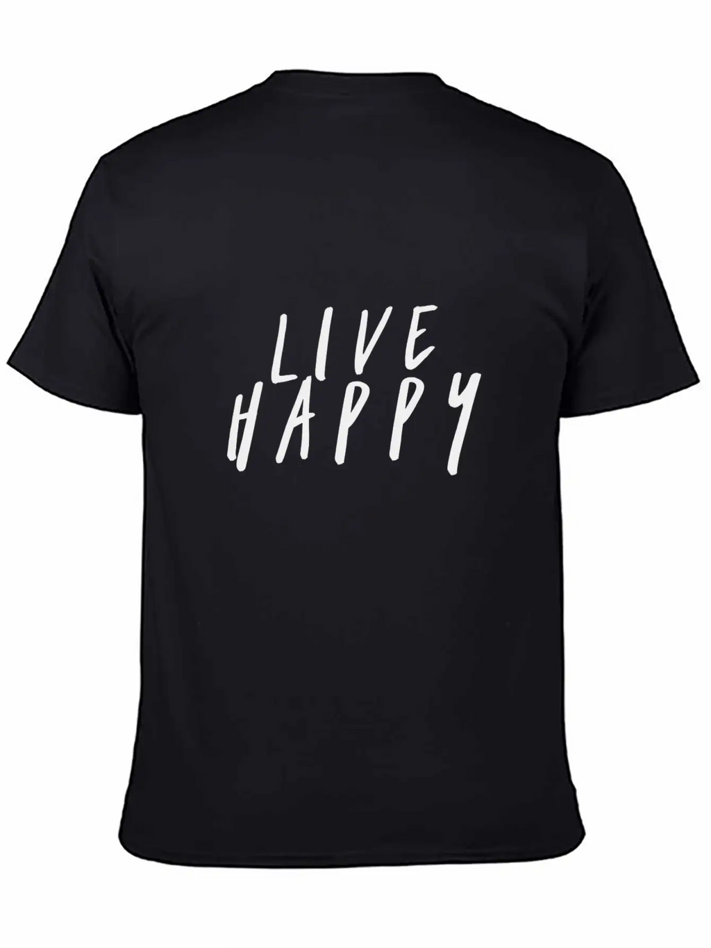 Live Happy Unisex Casual T-Shirt – Clean Design For Daily Comfort