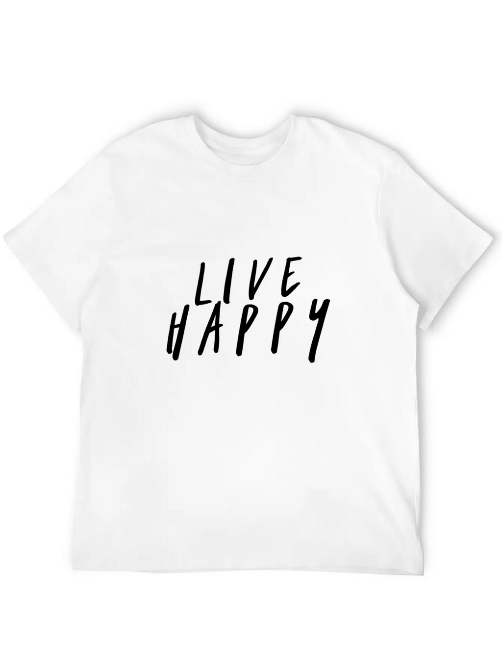 Live Happy Unisex Casual T-Shirt – Clean Design For Daily Comfort