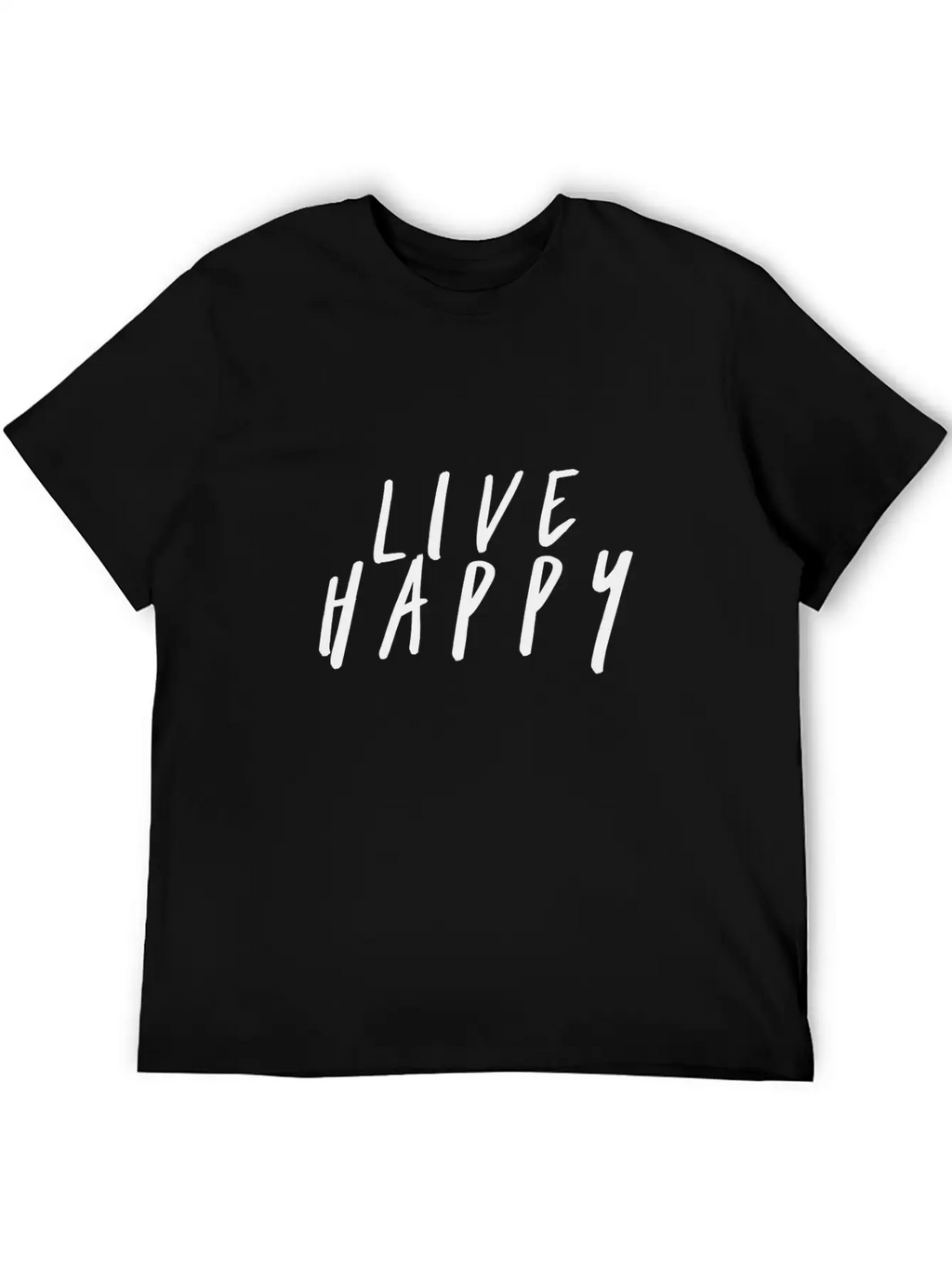Live Happy Unisex Casual T-Shirt – Clean Design For Daily Comfort