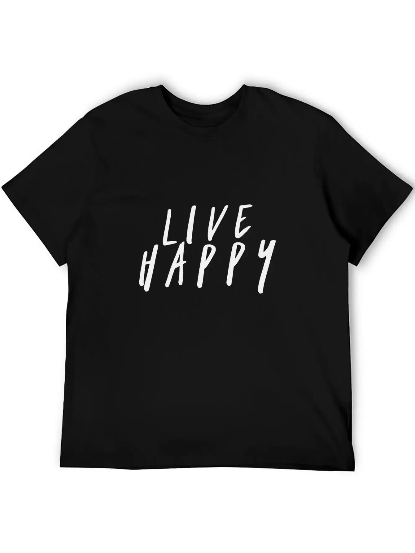 Live Happy Unisex Casual T-Shirt – Clean Design For Daily Comfort