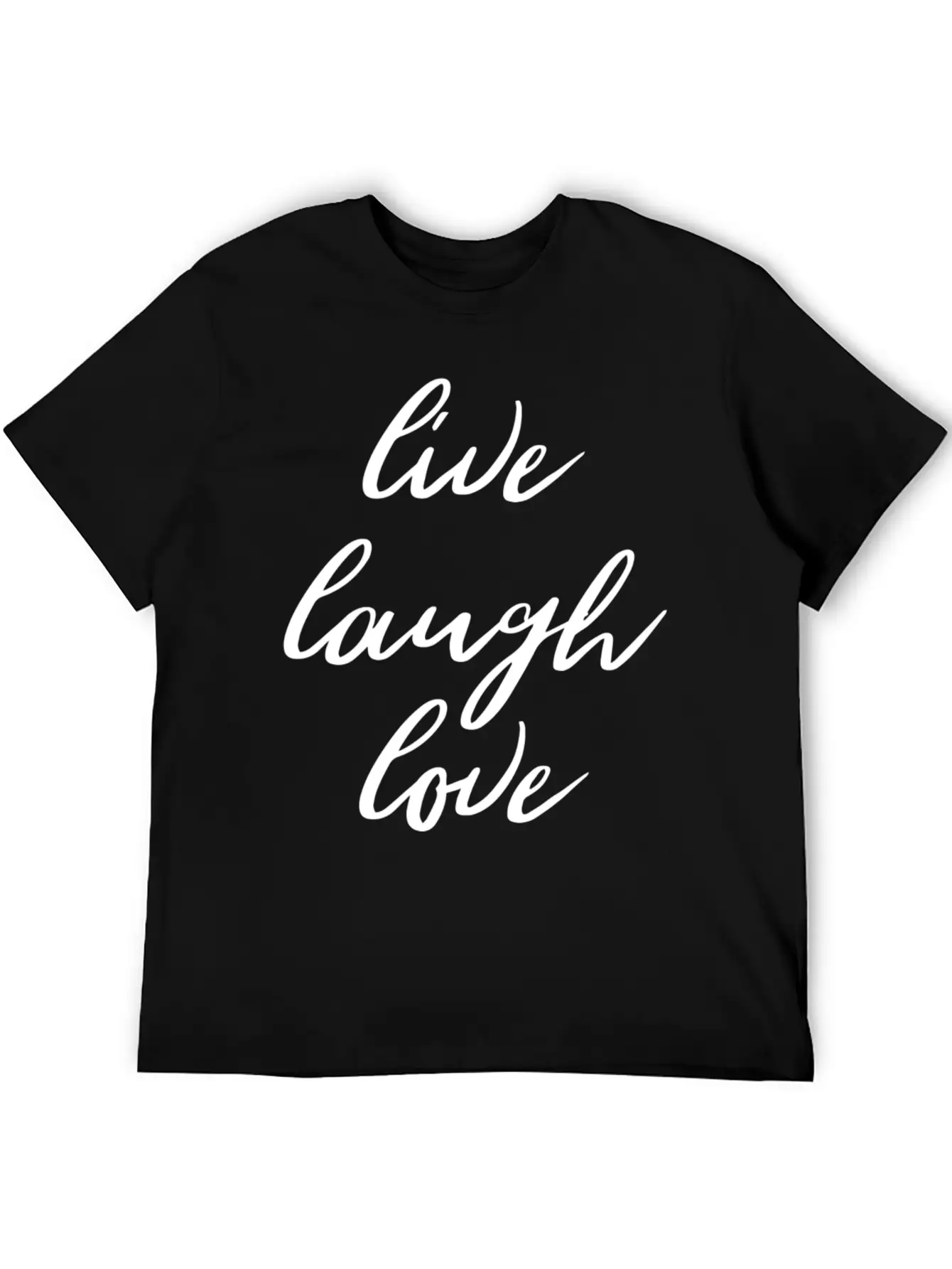 Live Laugh Love Motivation Goals Positivity Breathable Graphic T-Shirt – Perfect For Casual Days