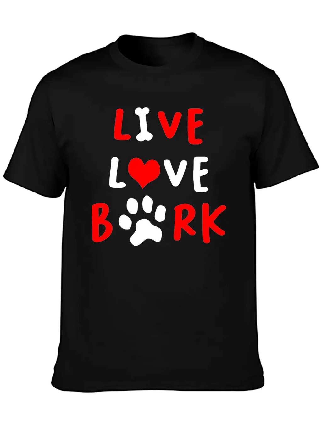 LIVE LOVE BARK Relaxed Everyday Tee – Lightweight And Durable Cotton