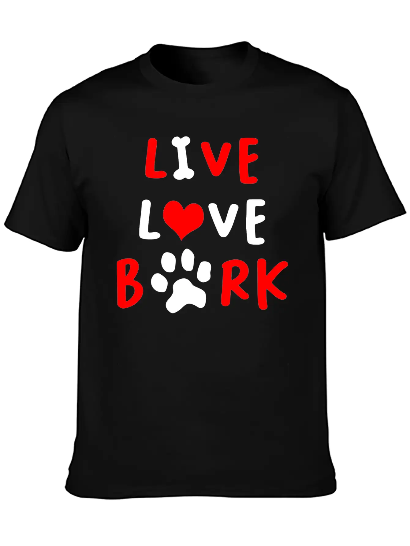 LIVE LOVE BARK Relaxed Everyday Tee – Lightweight And Durable Cotton