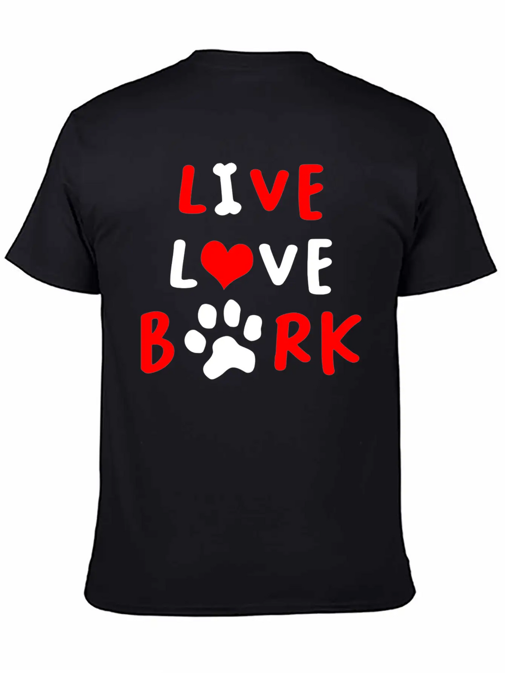 LIVE LOVE BARK Relaxed Everyday Tee – Lightweight And Durable Cotton