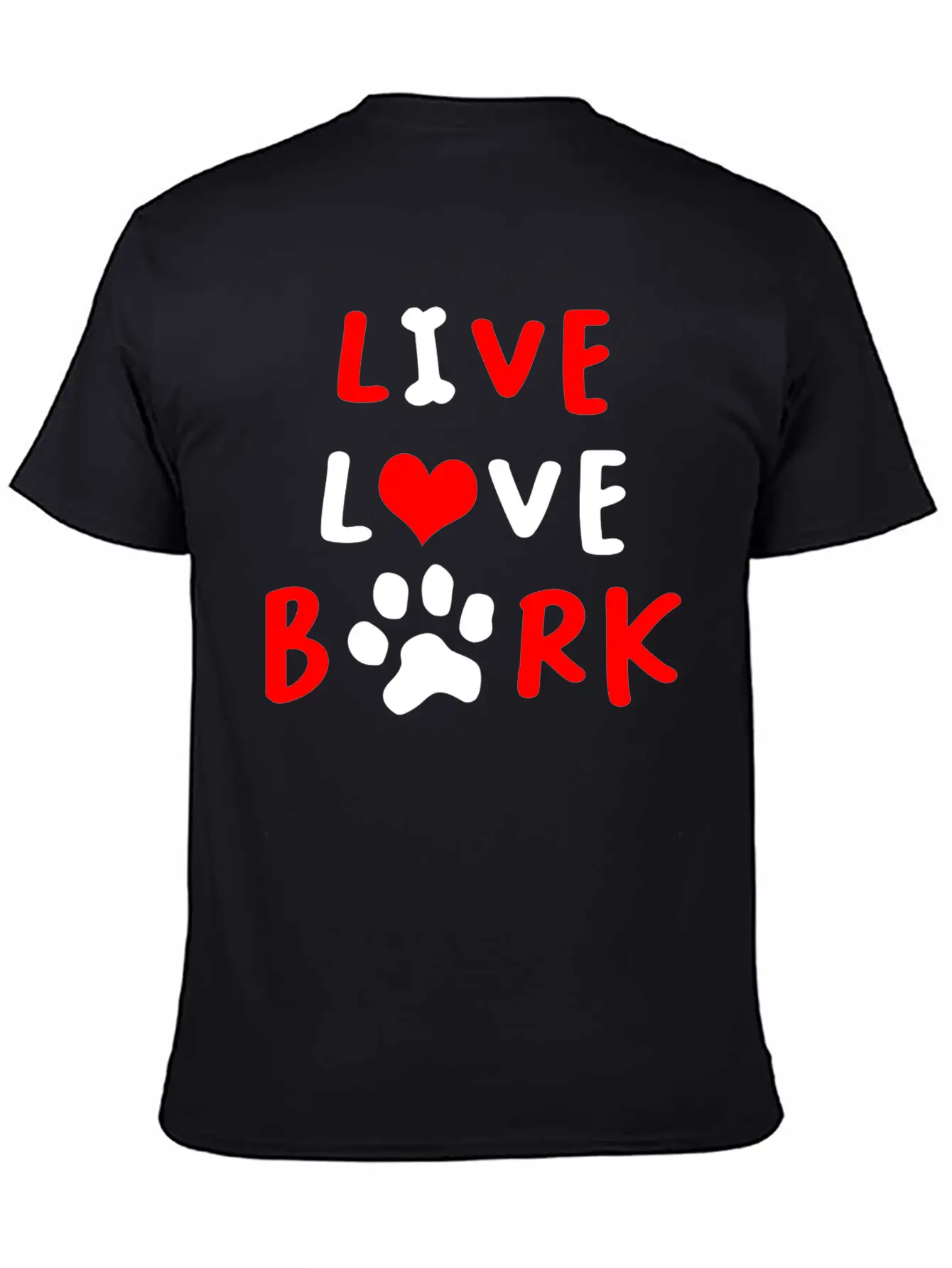 LIVE LOVE BARK Relaxed Everyday Tee – Lightweight And Durable Cotton