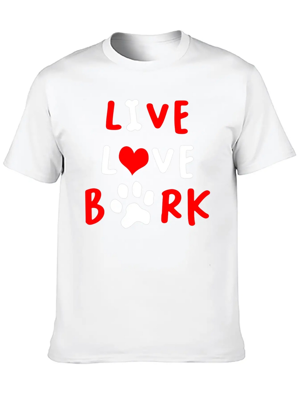 LIVE LOVE BARK Relaxed Everyday Tee – Lightweight And Durable Cotton