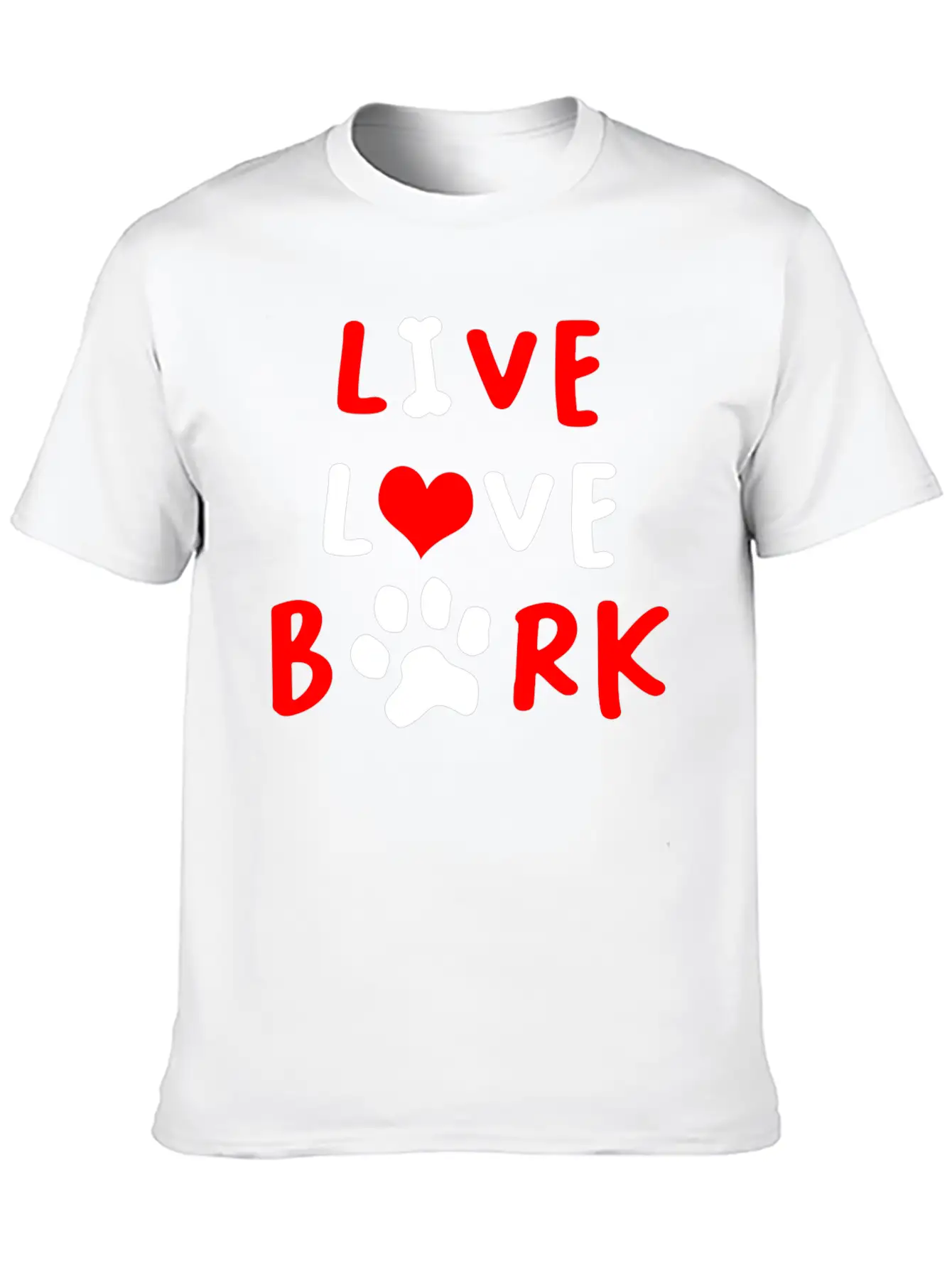 LIVE LOVE BARK Relaxed Everyday Tee – Lightweight And Durable Cotton