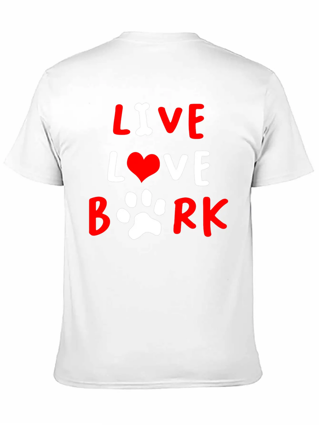 LIVE LOVE BARK Relaxed Everyday Tee – Lightweight And Durable Cotton