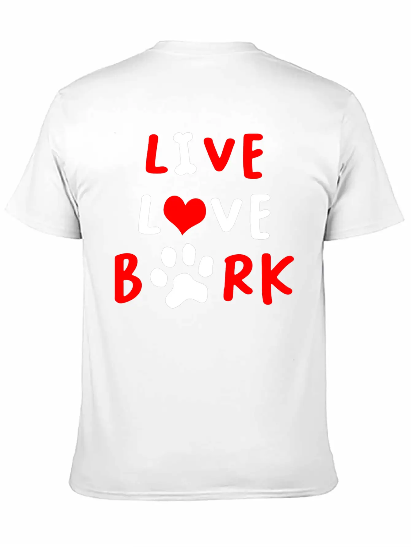 LIVE LOVE BARK Relaxed Everyday Tee – Lightweight And Durable Cotton