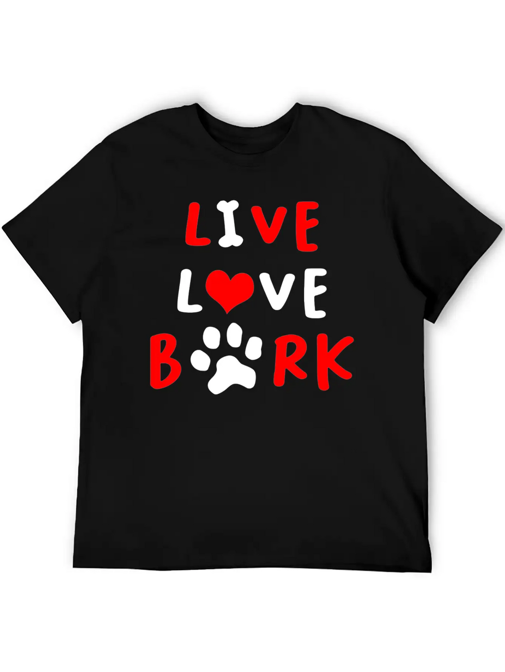 LIVE LOVE BARK Relaxed Everyday Tee – Lightweight And Durable Cotton