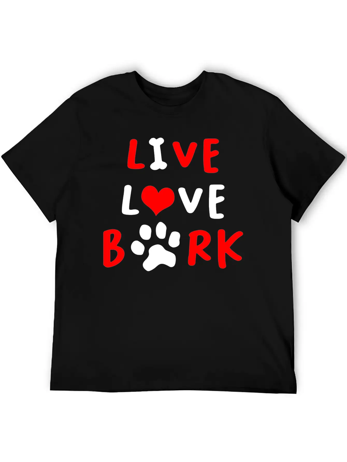 LIVE LOVE BARK Relaxed Everyday Tee – Lightweight And Durable Cotton