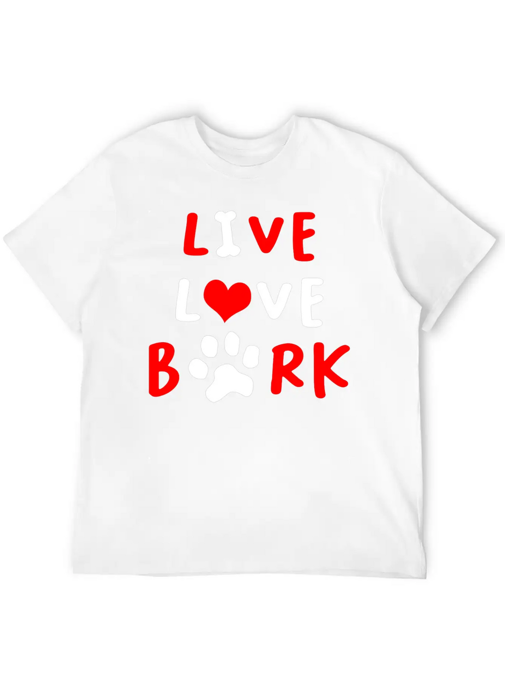 LIVE LOVE BARK Relaxed Everyday Tee – Lightweight And Durable Cotton