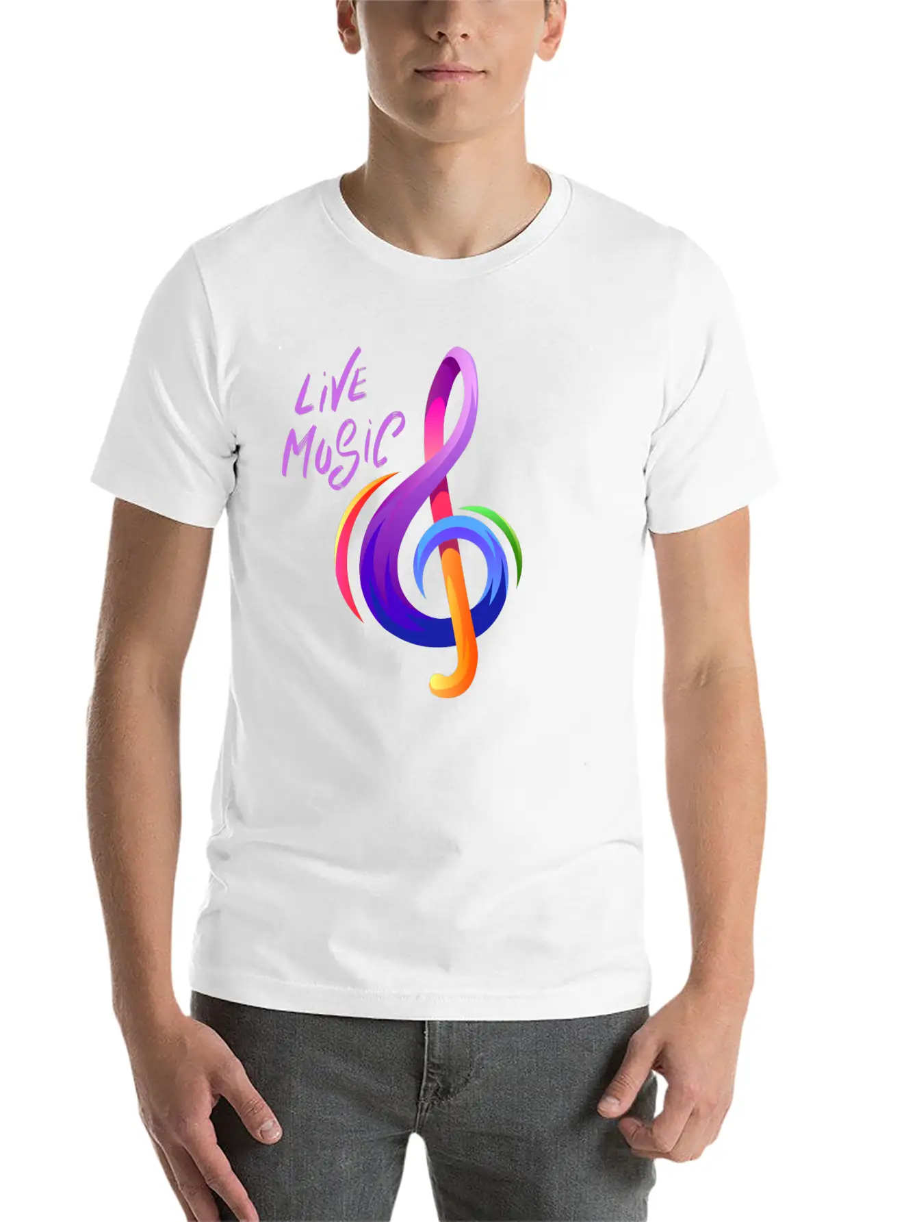 Live Music Music And Arts T Shirt Basic Graphic T-Shirt – Daily Comfort In Soft Cotton