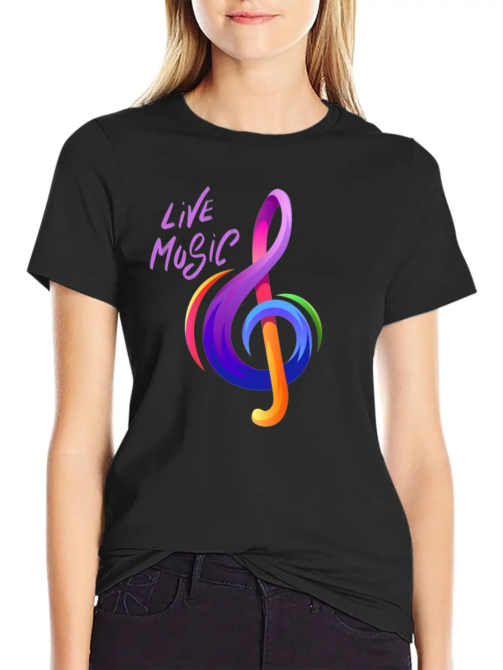 Live Music Music And Arts T Shirt Basic Graphic T-Shirt – Daily Comfort In Soft Cotton