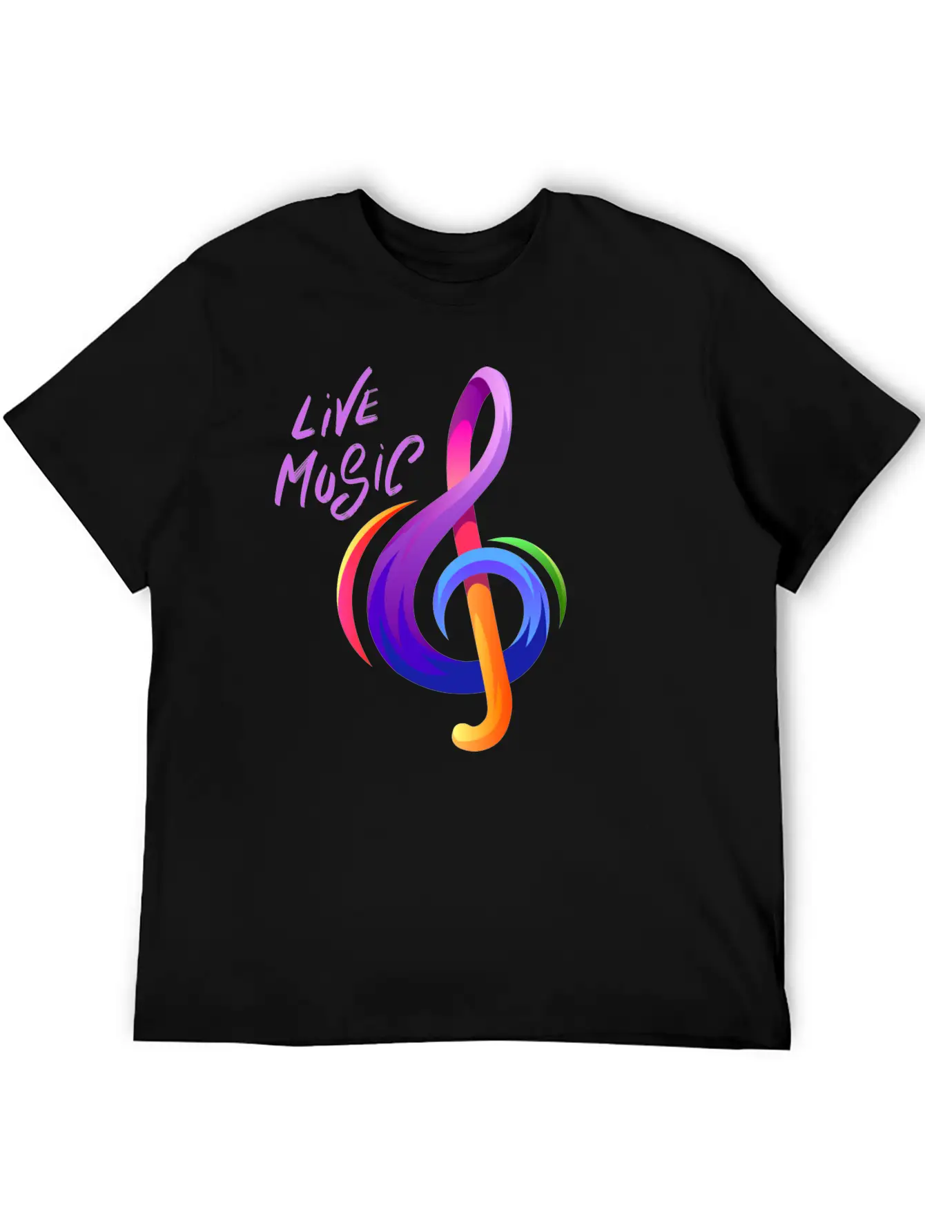 Live Music Music And Arts T Shirt Basic Graphic T-Shirt – Daily Comfort In Soft Cotton