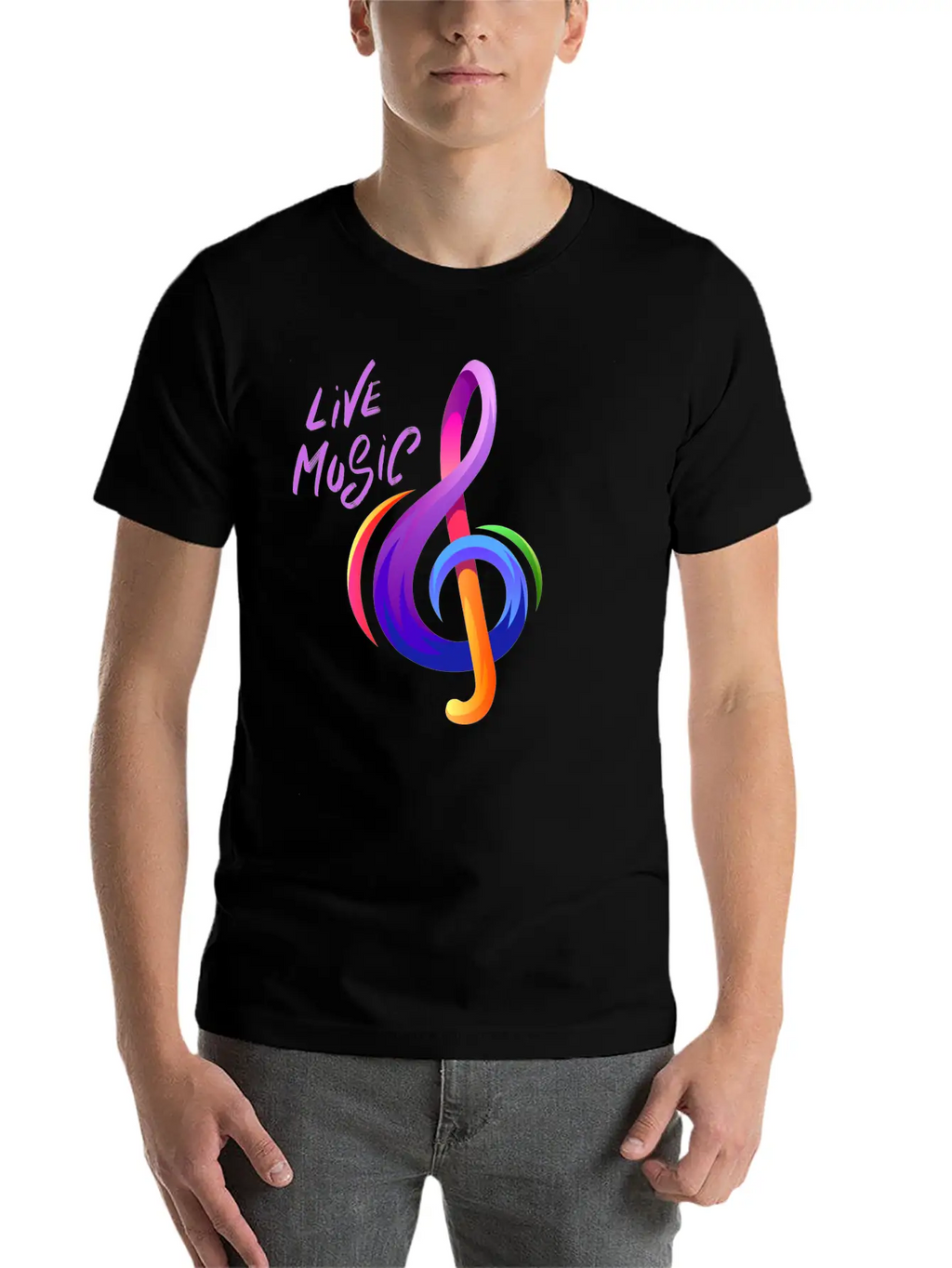 Live Music Music And Arts T Shirt Basic Graphic T-Shirt – Daily Comfort In Soft Cotton