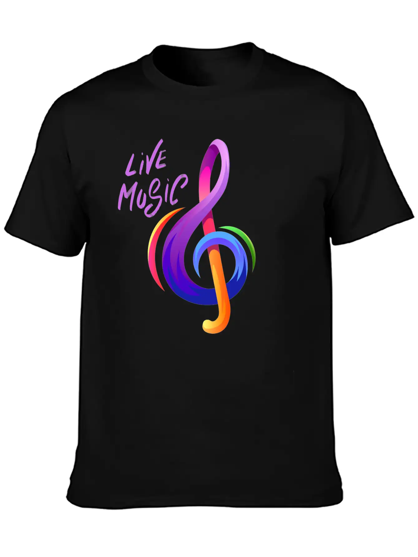 Live Music Music And Arts T Shirt Basic Graphic T-Shirt – Daily Comfort In Soft Cotton