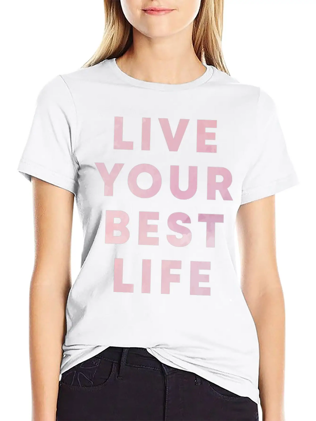 Live Your Best Life Motivation Hustle Positivity Stylish Everyday T-Shirt – Unisex Basic Cotton Tee