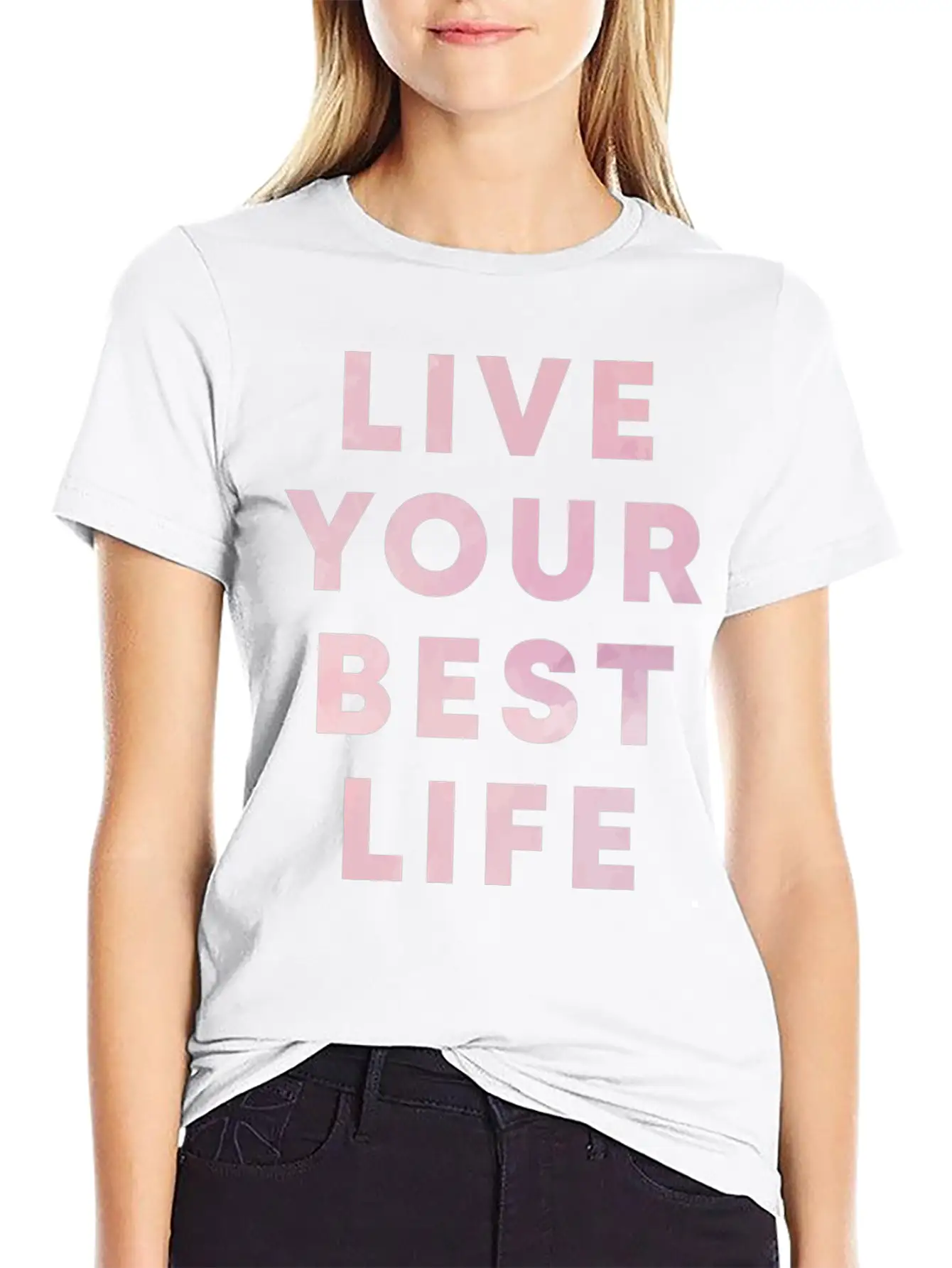 Live Your Best Life Motivation Hustle Positivity Stylish Everyday T-Shirt – Unisex Basic Cotton Tee