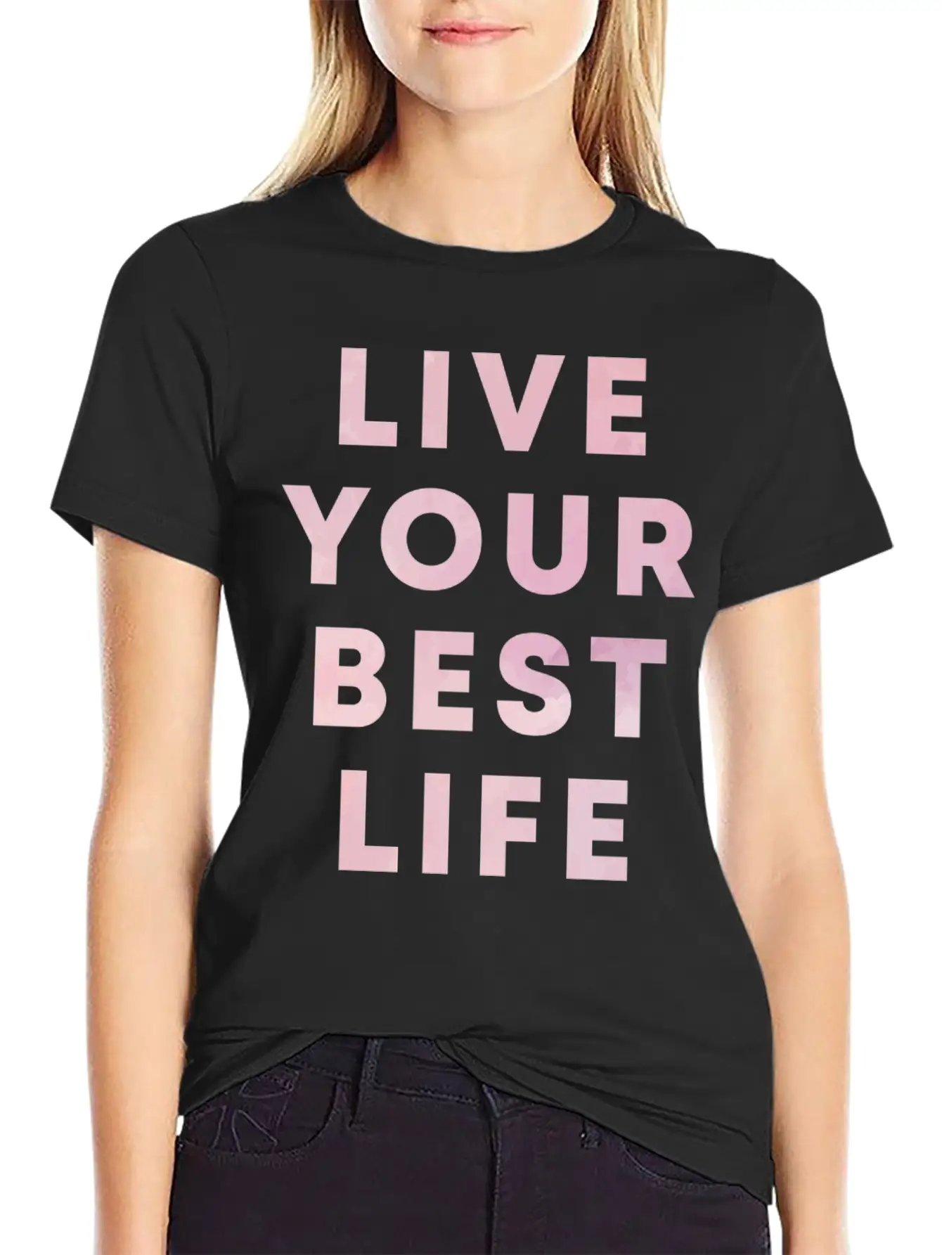 Live Your Best Life Motivation Hustle Positivity Stylish Everyday T-Shirt – Unisex Basic Cotton Tee
