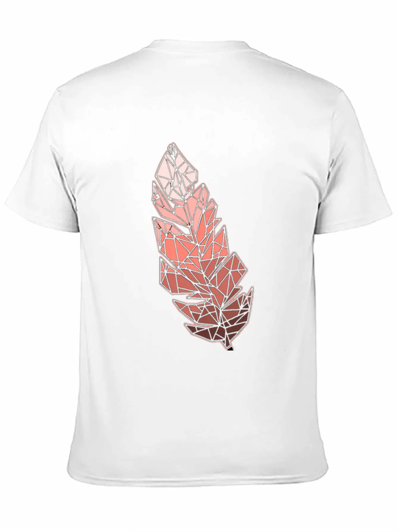 Living Coral Feather Unisex Casual T-Shirt – Clean Design For Daily Comfort