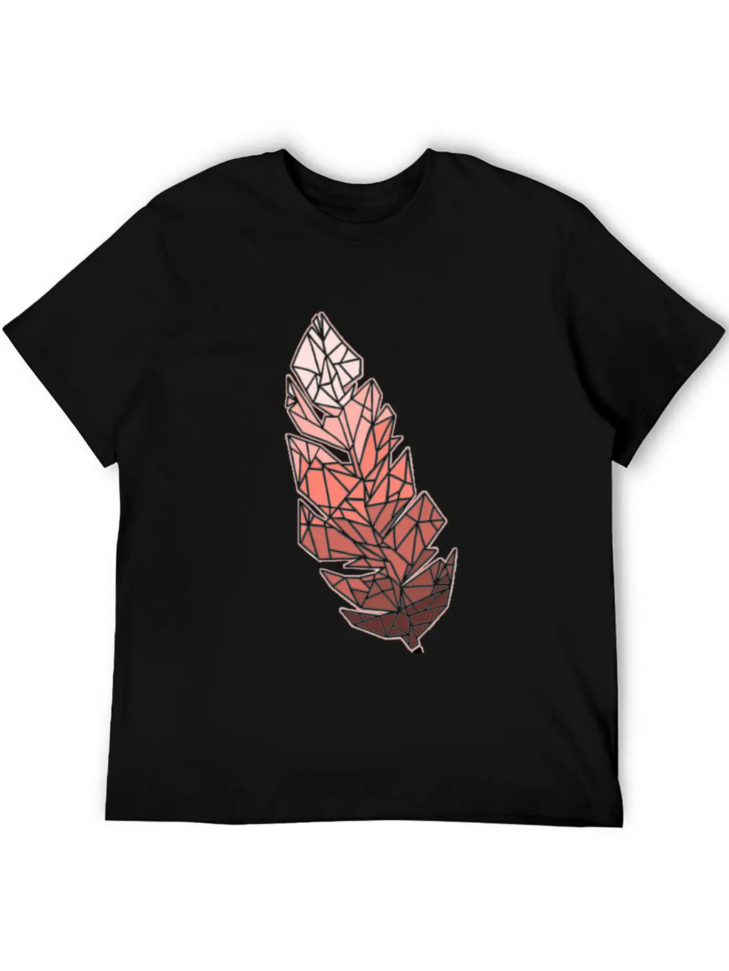 Living Coral Feather Unisex Casual T-Shirt – Clean Design For Daily Comfort