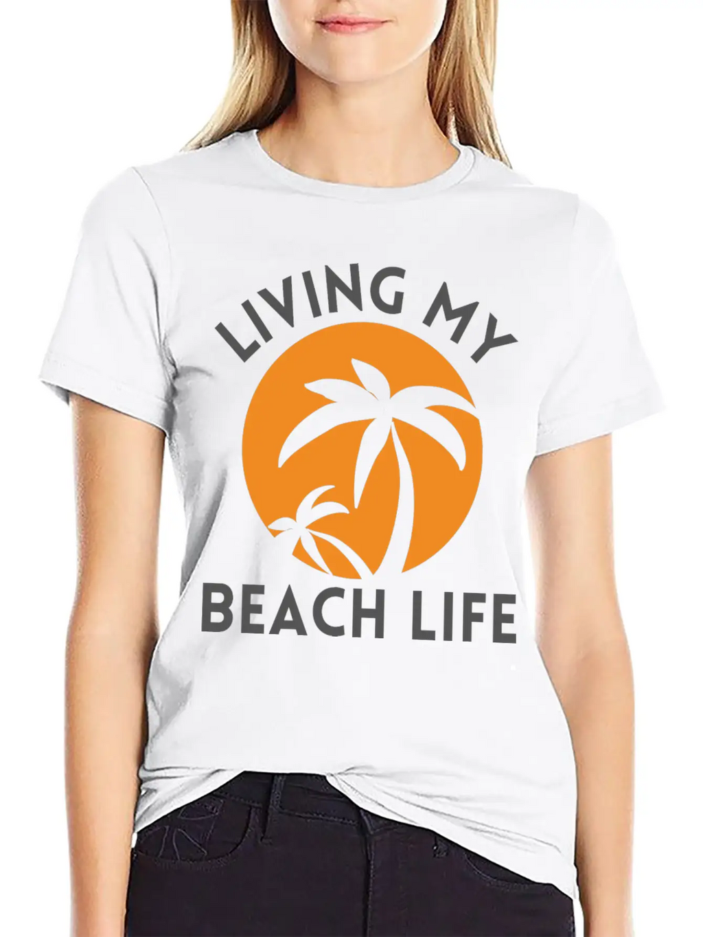 Living My Beach Life - Sunrise Design Timeless Short Sleeve Tee – Comfy And Minimalist Design