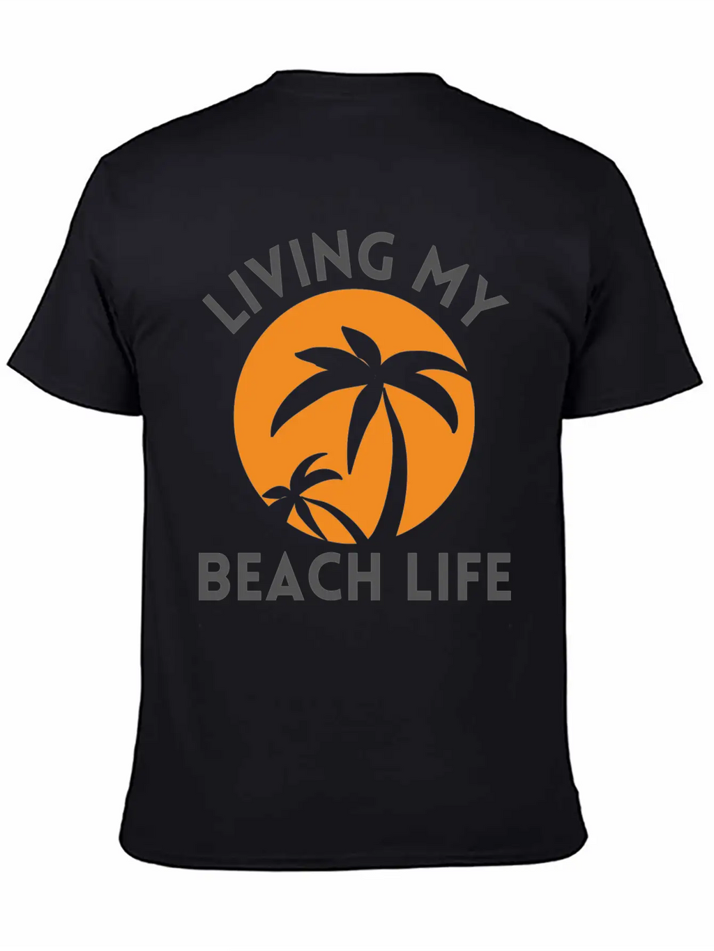 Living My Beach Life - Sunrise Design Timeless Short Sleeve Tee – Comfy And Minimalist Design