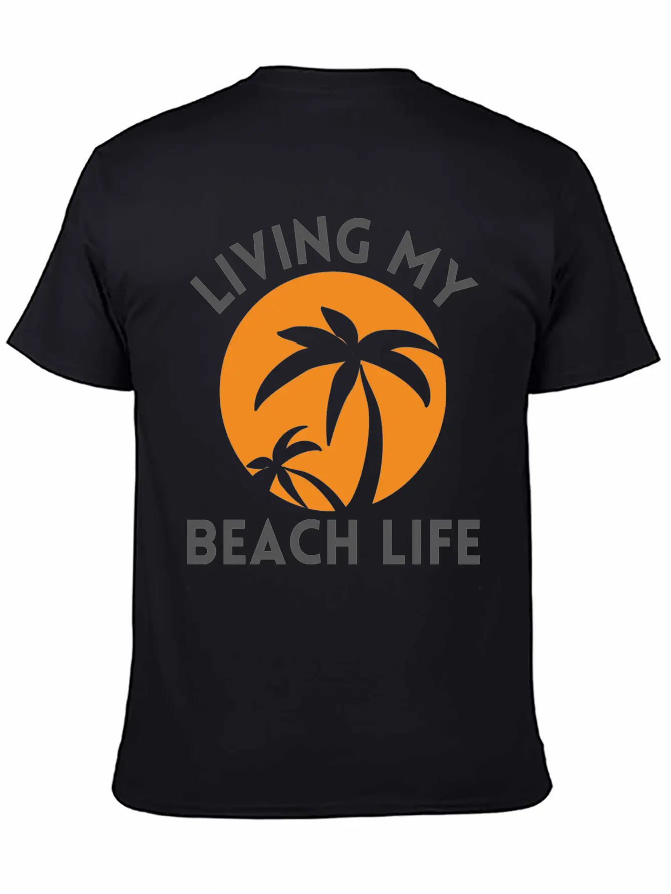 Living My Beach Life - Sunrise Design Timeless Short Sleeve Tee – Comfy And Minimalist Design