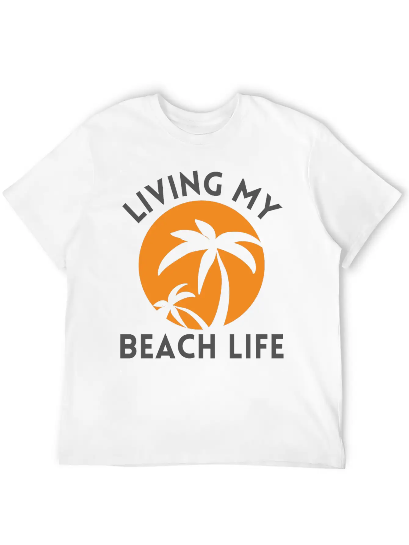 Living My Beach Life - Sunrise Design Timeless Short Sleeve Tee – Comfy And Minimalist Design