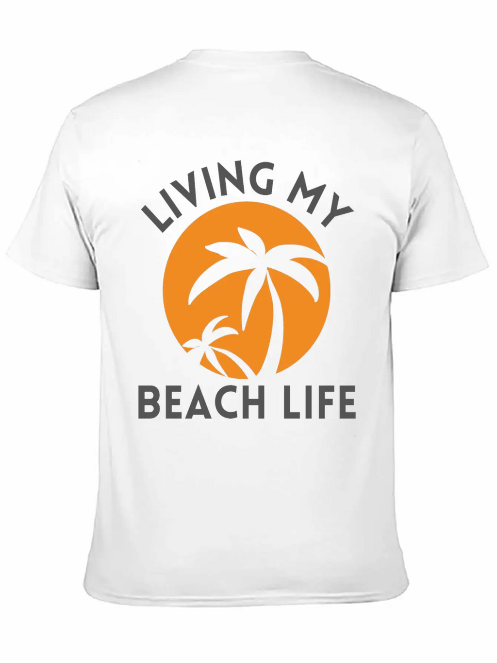 Living My Beach Life - Sunrise Design Timeless Short Sleeve Tee – Comfy And Minimalist Design