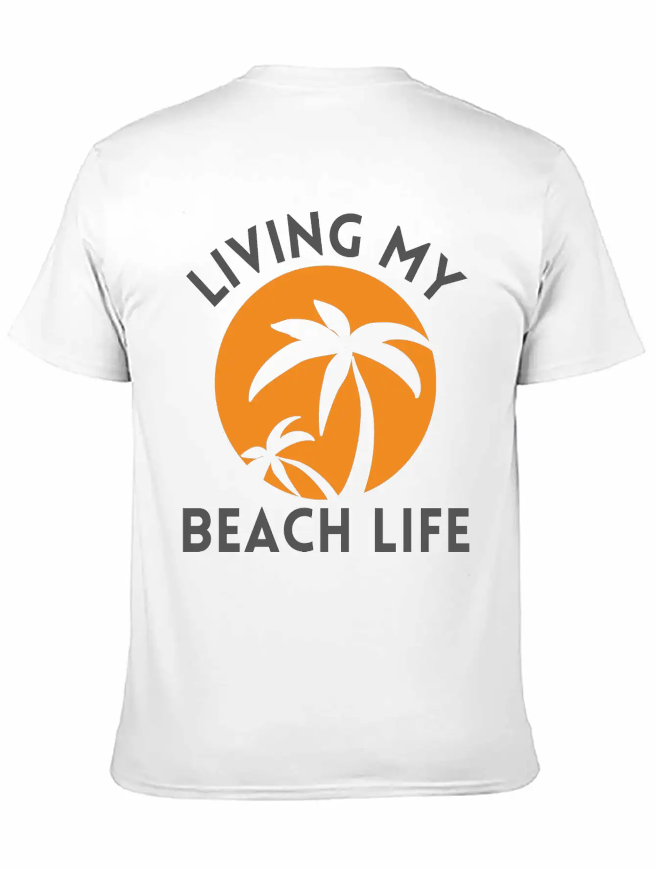Living My Beach Life - Sunrise Design Timeless Short Sleeve Tee – Comfy And Minimalist Design