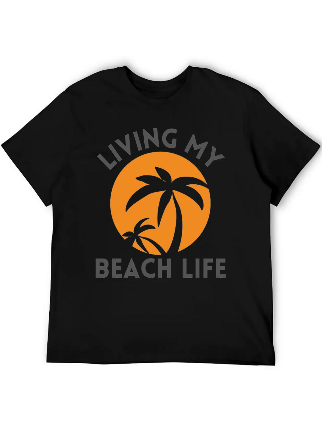 Living My Beach Life - Sunrise Design Timeless Short Sleeve Tee – Comfy And Minimalist Design