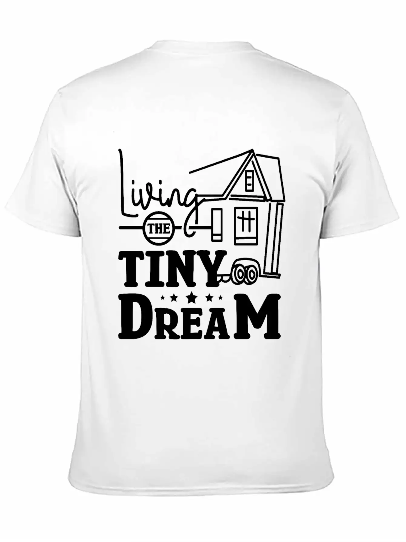 Living The Tiny House Dream Classic Cotton Tee – Unisex Comfort For Any Season