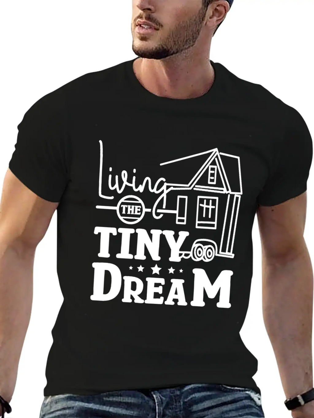 Living The Tiny House Dream Classic Cotton Tee – Unisex Comfort For Any Season