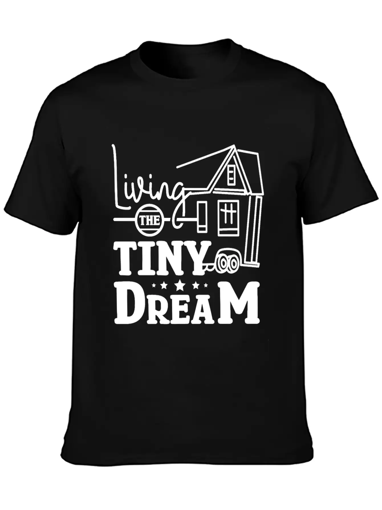 Living The Tiny House Dream Classic Cotton Tee – Unisex Comfort For Any Season