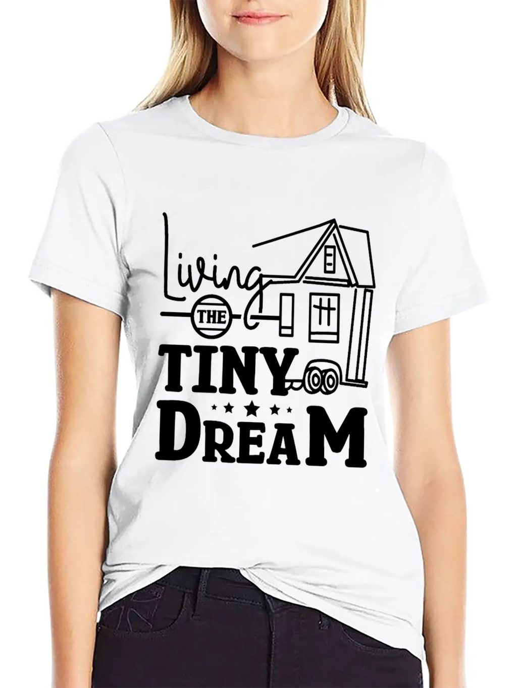 Living The Tiny House Dream Classic Cotton Tee – Unisex Comfort For Any Season