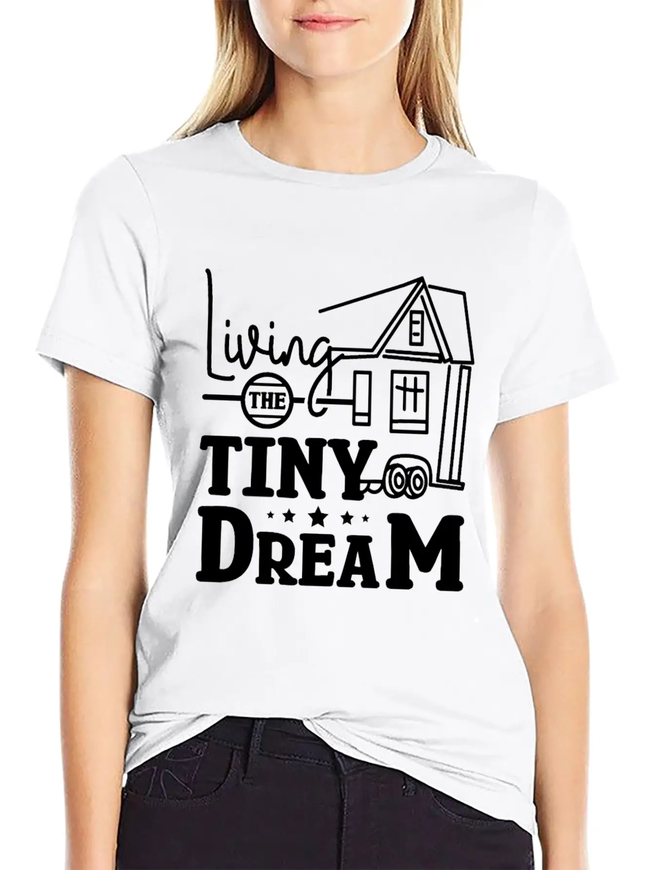 Living The Tiny House Dream Classic Cotton Tee – Unisex Comfort For Any Season