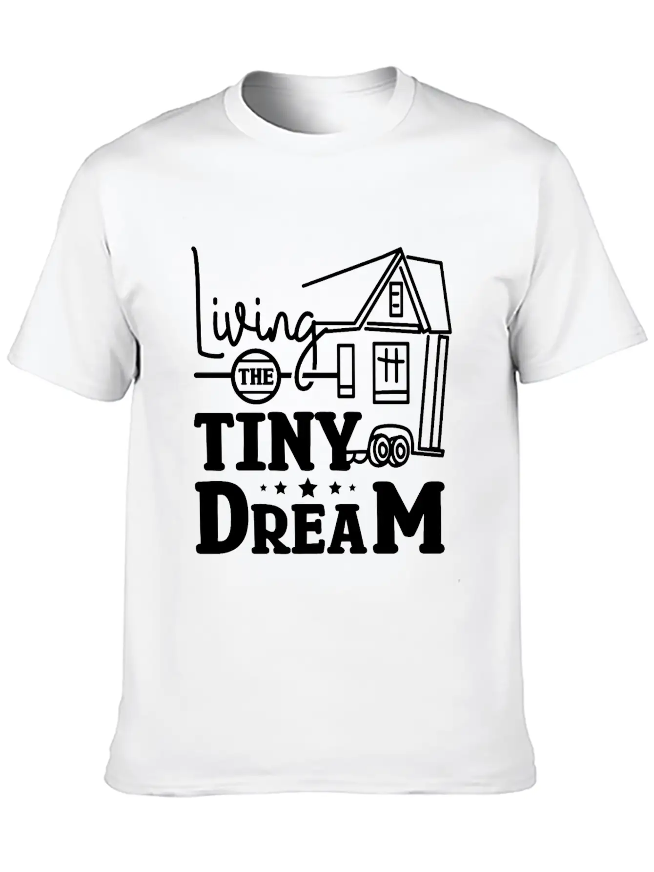 Living The Tiny House Dream Classic Cotton Tee – Unisex Comfort For Any Season
