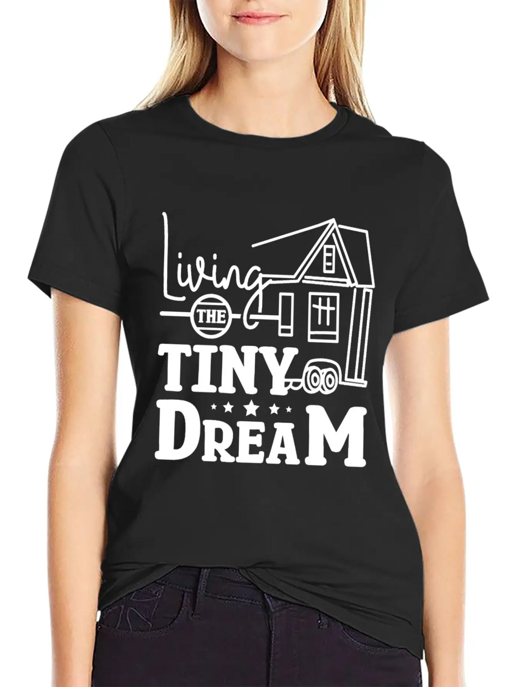 Living The Tiny House Dream Classic Cotton Tee – Unisex Comfort For Any Season