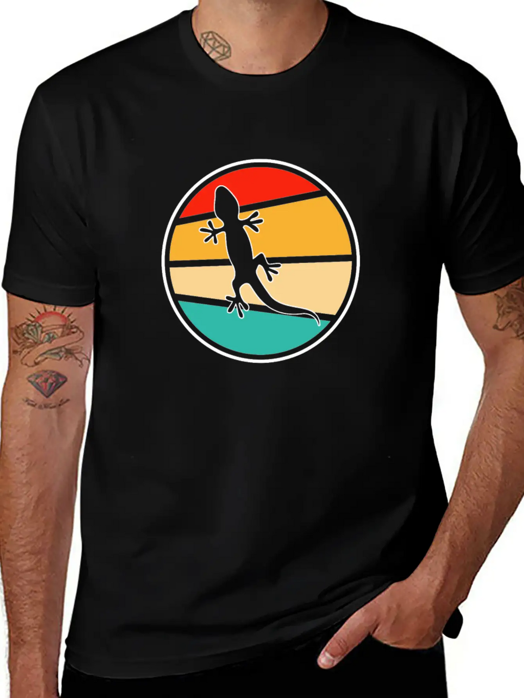 Lizard Retro Classic Cotton Tee – Unisex Comfort For Any Season