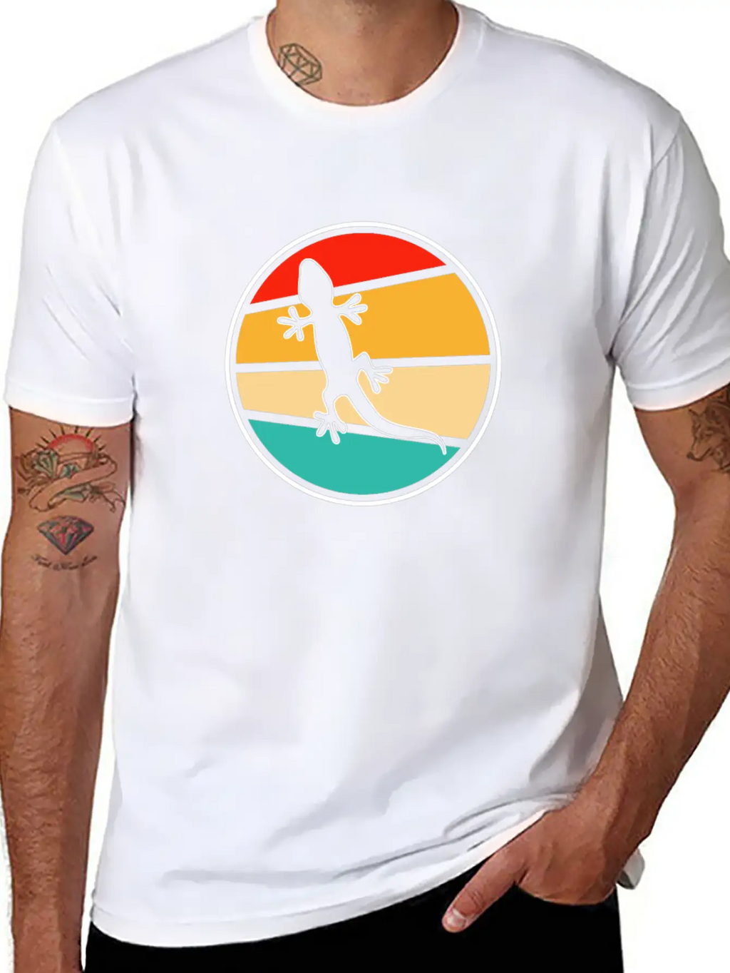 Lizard Retro Classic Cotton Tee – Unisex Comfort For Any Season