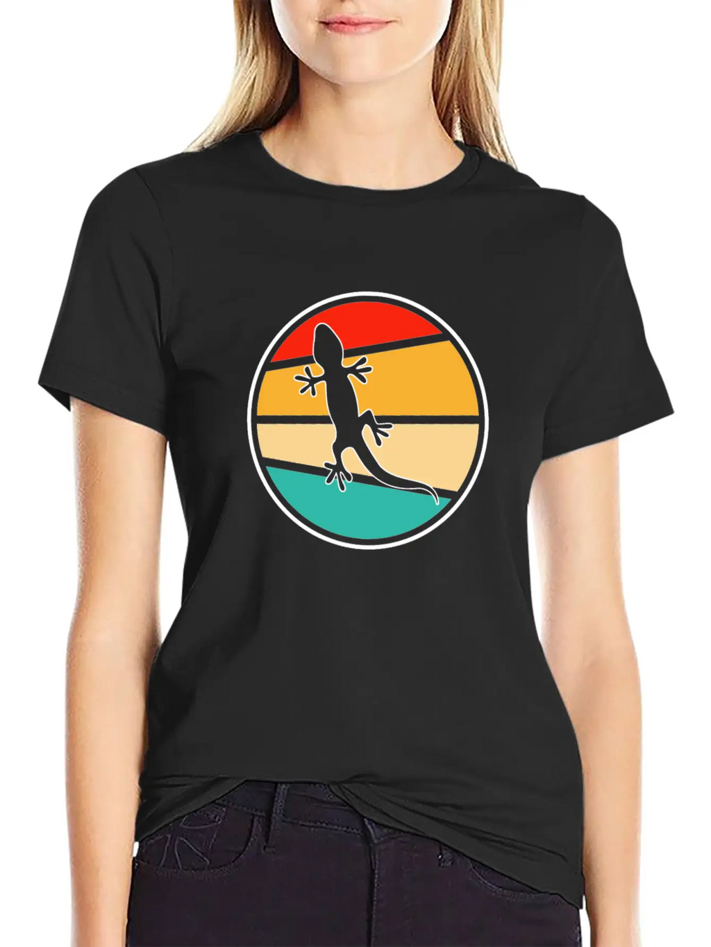 Lizard Retro Classic Cotton Tee – Unisex Comfort For Any Season