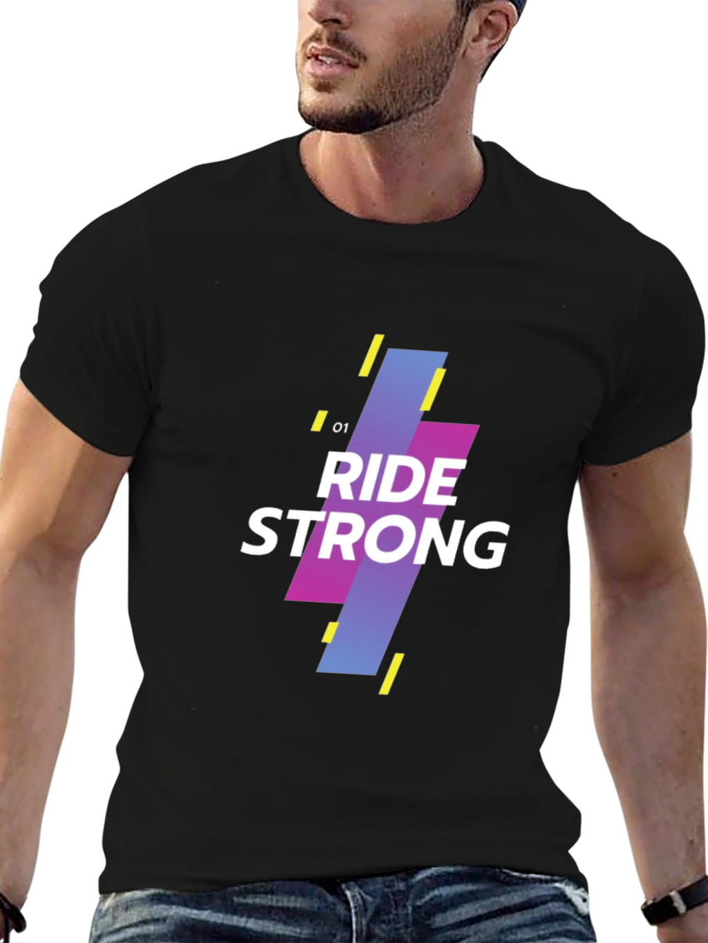 Ride Strong Graphic Tee - Black