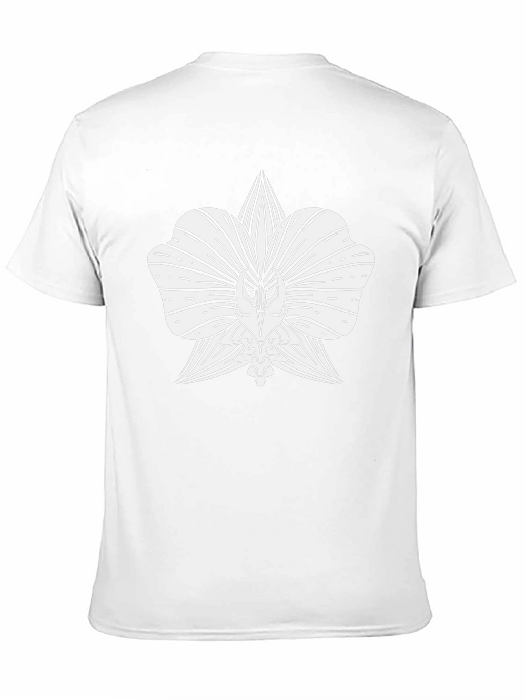 Orchid Graphic Tee - Black Cotton Comfort