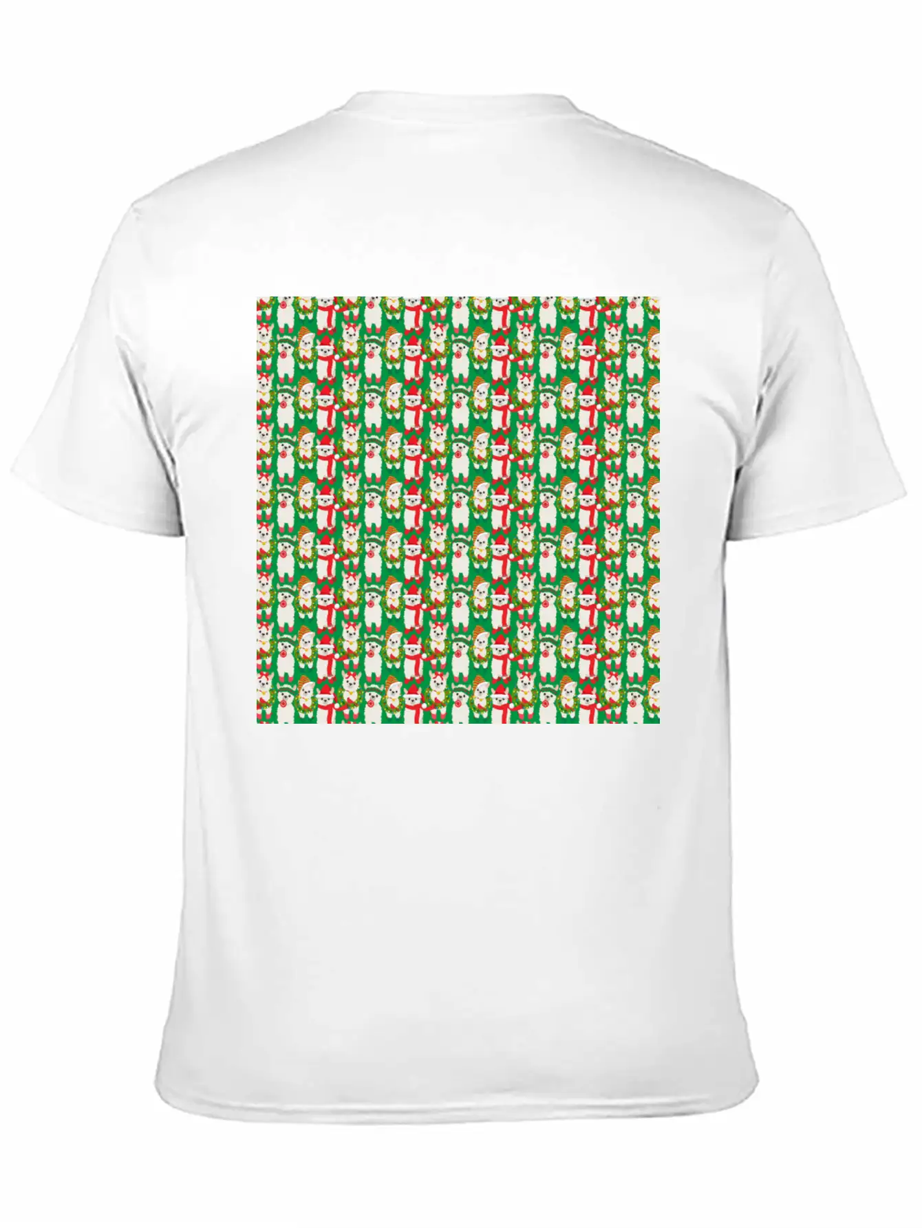Llama Christmas Pattern For Desert Kids Timeless Short Sleeve Tee – Comfy And Minimalist Design