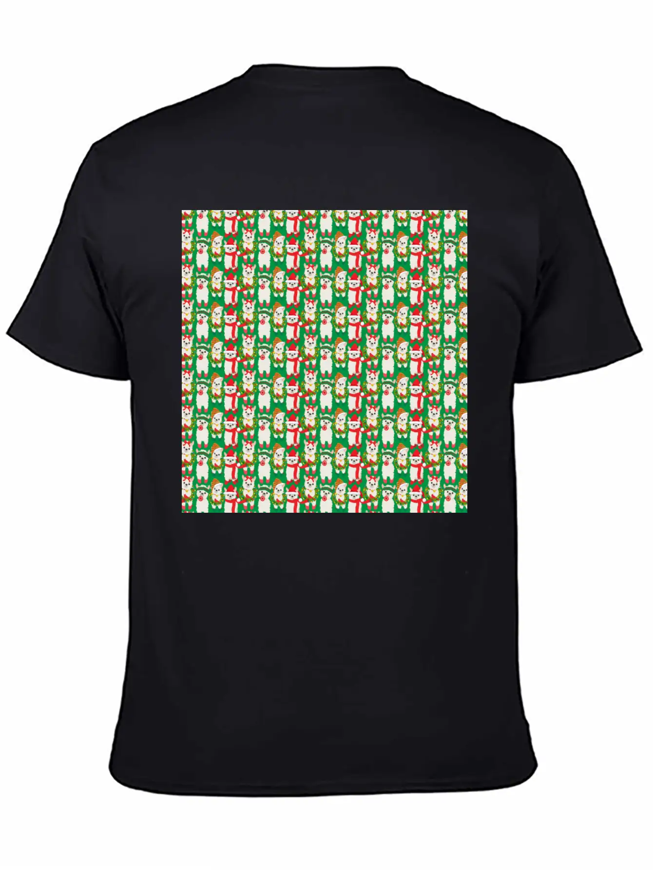Llama Christmas Pattern For Desert Kids Timeless Short Sleeve Tee – Comfy And Minimalist Design