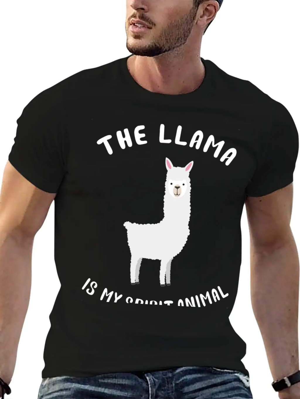 Llama Is My Spirit Animal Modern Fit Casual T-Shirt – Clean And Versatile Design