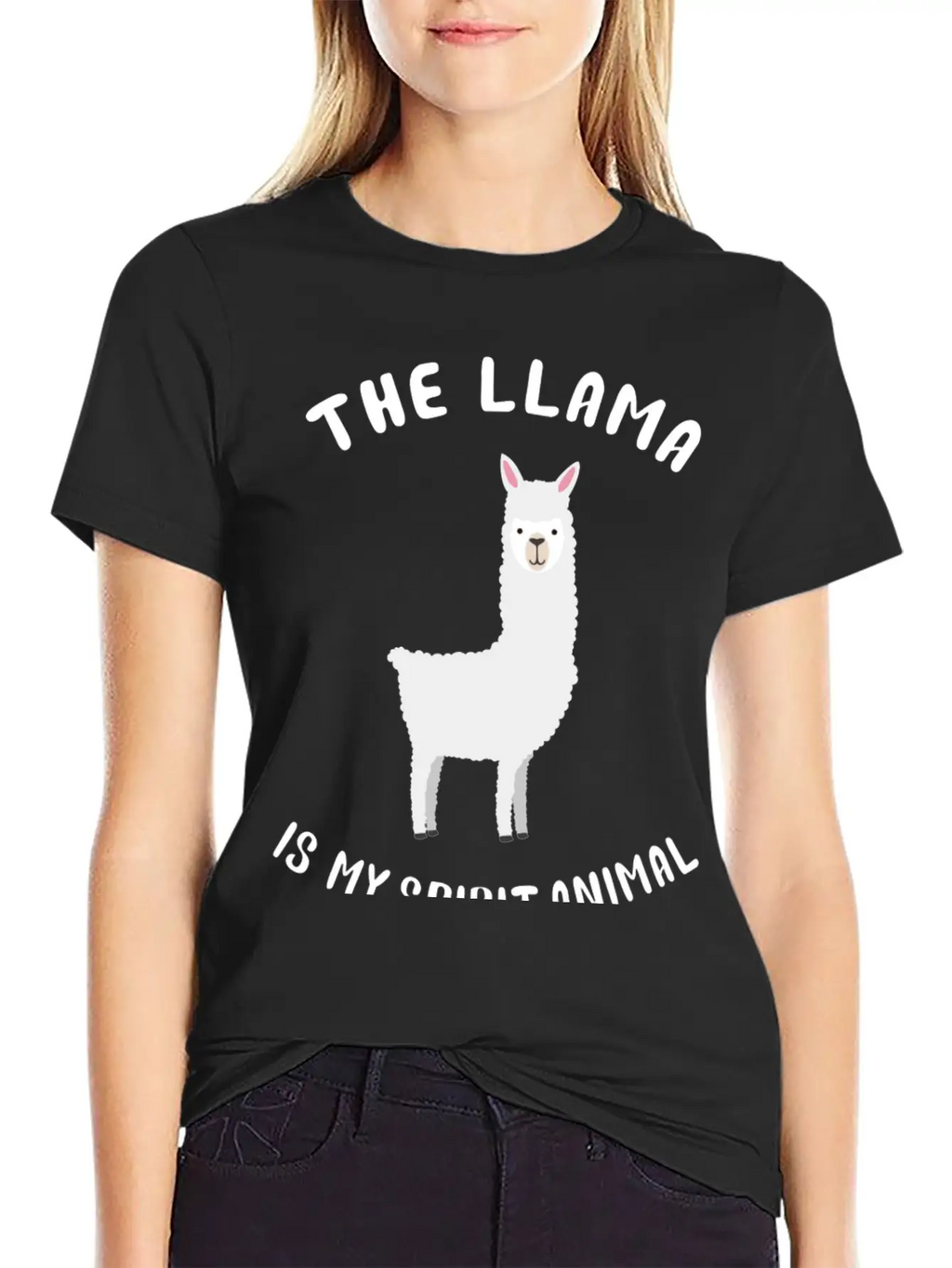 Llama Is My Spirit Animal Modern Fit Casual T-Shirt – Clean And Versatile Design